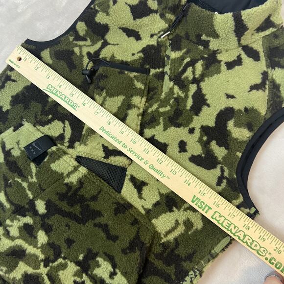 Nike Lab MMW Mathew Williams Vest Adult XS Green Camo 1/4 Zip Pullover Fleece - Picture 3 of 9